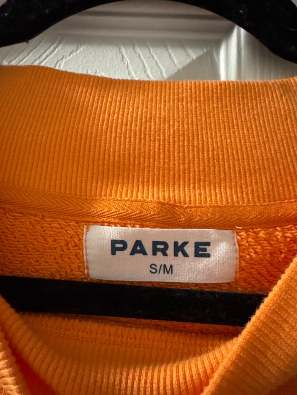 PARKE Orange Logo Sweatshirt - Picture 2 of 3